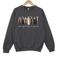 Load image into Gallery viewer, Pray Like a Girl - Catholic Women of Faith Sweatshirt

