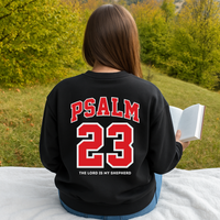 Load image into Gallery viewer, Psalm 23 Back Print Crewneck Sweatshirt