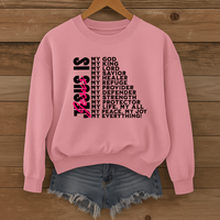 Load image into Gallery viewer, Jesus Is My Everything Sweatshirt, Christian Faith Shirt, Religious Unisex Crewneck, Inspirational Bible Verse Shirt