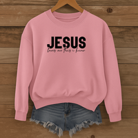 Load image into Gallery viewer, Jesus Loves Me This I Know, Valentine Sweatshirt, Christian Love Sweatshirt, Faith Based Gift, Love Shirt