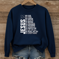 Load image into Gallery viewer, Jesus Is My Everything Sweatshirt, Christian Faith Shirt, Religious Unisex Crewneck, Inspirational Bible Quote Shirt