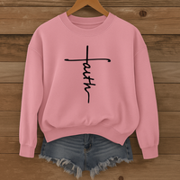 Load image into Gallery viewer, Cross Faith Design - Women's Sweatshirt