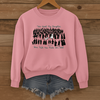 Load image into Gallery viewer, Take Heart My Daughter, Christian Sweatshirt, Your Faith Has Made You Well, Bible Verse Shirt