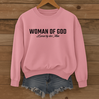 Load image into Gallery viewer, Woman of God Sweatshirt, For Wife, Christian Sweatshirt, Women's Faith, Mother's Day Valentines Gift
