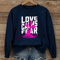 Load image into Gallery viewer, Love Calms Fear - Cozy Sweatshirt
