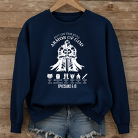 Load image into Gallery viewer, Armor of God, Ephesians 6:10, Christian Sweatshirt, Faith Shirt, Bible Verse
