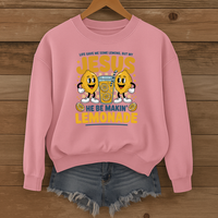 Load image into Gallery viewer, Life Gave Me Lemons, Jesus Makes Lemonade, Funny Christian Humor Sweatshirt, Faith Shirt