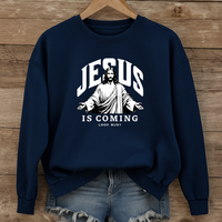 Load image into Gallery viewer, Jesus Is Coming Look Busy - Unisex Christian sweatshirt