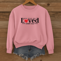 Load image into Gallery viewer, You Are So Loved, John 3:16, Christian Sweatshirt, Bible Verse Shirt, Valentine Gift For Her
