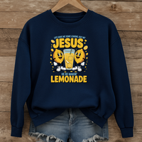 Load image into Gallery viewer, Life Gave Me Lemons, Jesus Lemonade Shirt, Christian Sweatshirt, Child of God, Faith Apparel