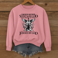 Load image into Gallery viewer, Stand With God, Christian Warrior Shirt, Inspirational Sweatshirt, Faith Shirt, Christian Gift