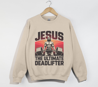 Load image into Gallery viewer, Jesus The Ultimate Deadlifter - Sweatshirt
