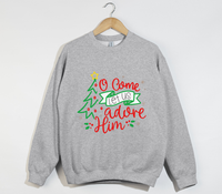 Load image into Gallery viewer, Oh Come Let Us Adore Him - Christmas Sweatshirt
