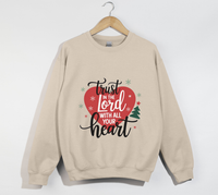 Load image into Gallery viewer, Trust In The Lord With All Your Heart - Christmas Sweatshirt
