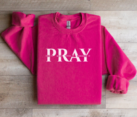 Load image into Gallery viewer, Pray For It - Women&#39;s Dark Sweatshirt
