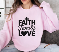 Load image into Gallery viewer, Faith Family Love Sweatshirt
