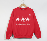 Load image into Gallery viewer, Tonight We Ride, 3 Wise Men - Christmas Sweatshirt
