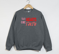 Load image into Gallery viewer, Two Hearts One Faith - Sweatshirt

