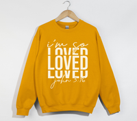 Load image into Gallery viewer, I&#39;m So Loved - John 3:16 Christian Sweatshirt
