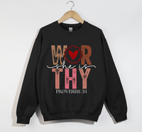 Load image into Gallery viewer, She Is Worthy - Christian Sweatshirt