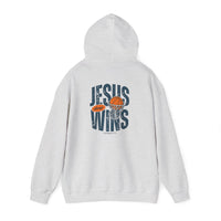 Load image into Gallery viewer, Jesus Always Wins Sweatshirt, 1 Corinthians 15:57, Christian Sweatshirt, Basketball Shirt, Faith Sports, Bible Verse Gift