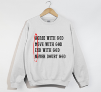 Load image into Gallery viewer, AMEN: Agree, Move, End, Never Doubt God - Christian Sweatshirt
