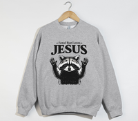Load image into Gallery viewer, Feral But Loves Jesus - Christian Sweatshirt
