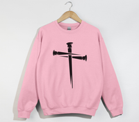 Load image into Gallery viewer, Nail Cross Design - Women&#39;s Light Sweatshirt
