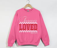 Load image into Gallery viewer, Forever Loved - Romans 8:38-39 Christian Sweatshirt
