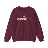Load image into Gallery viewer, His Way Is Better Christian Sweatshirt, Faith Shirt Unisex, Jesus Cross Gift
