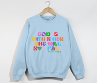 Load image into Gallery viewer, God Is Within Her, She Will Not Fall - Christian Sweatshirt
