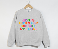 Load image into Gallery viewer, God Is Within Her, She Will Not Fall - Christian Sweatshirt
