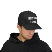 Load image into Gallery viewer, Jesus Saves Snapback Trucker Cap - Faith-Based Inspirational Hat
