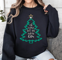 Load image into Gallery viewer, Oh Come Let Us Adore Him - Christmas Sweatshirt
