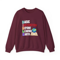 Load image into Gallery viewer, Bible Acronym Christian Sweatshirt, Basic Instructions Before Leaving Earth, Faith Shirt Pullover Gift