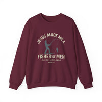 Load image into Gallery viewer, Jesus made me a Fisher of Men Unisex Sweatshirt
