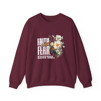Load image into Gallery viewer, Faith Over Fear, Women's Floral Shirt, Christian Sweatshirt, Bible Verse Gift, Faith Shirt