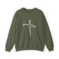 Load image into Gallery viewer, Nail Cross - Women&#39;s Dark Sweatshirt
