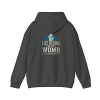 Load image into Gallery viewer, Life Begins In The Womb Not In The Courtroom - Unisex Hoodie
