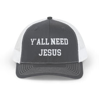 Load image into Gallery viewer, Snapback Trucker Cap - Y&#39;all Need Jesus
