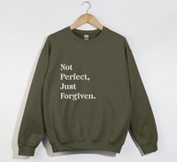 Load image into Gallery viewer, Not Perfect, Just Forgiven - Christian Sweatshirt
