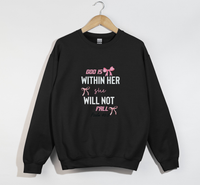 Load image into Gallery viewer, God Is Within Her, She Will Not Fall - Christian Sweatshirt
