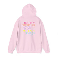 Load image into Gallery viewer, God Is Within Her Hoodie, Comfort Colors Shirt, Christian Bible Verse Sweatshirt, Coquette Jesus, Faith Based Christian Sweatshirt
