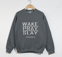 Load image into Gallery viewer, Wake Pray Slay - Christian Sweatshirt
