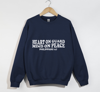 Load image into Gallery viewer, Heart On Guard Mind On Peace - Christian Sweatshirt

