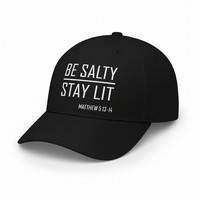 Load image into Gallery viewer, Be Salty - Stay Lit Six Panel Unisex Snapback Ballcap
