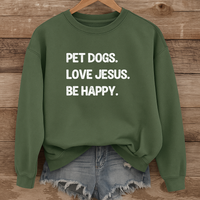 Load image into Gallery viewer, Dog Pet Lover, Jesus Sweatshirt, Dog Mom Shirt, Christian Sweatshirt