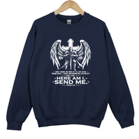 Load image into Gallery viewer, Here Am I Send Me - Christian Missionary Sweatshirt
