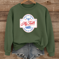 Load image into Gallery viewer, Fueled by Prayer Saved by Grace, Dad Sweatshirt, Biker Sweatshirt, Motorcycle Shirt, Christian Sweatshirt