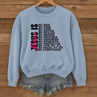 Load image into Gallery viewer, Jesus Is My Everything Sweatshirt, Christian Faith Shirt, Religious Unisex Crewneck, Inspirational Bible Verse Shirt